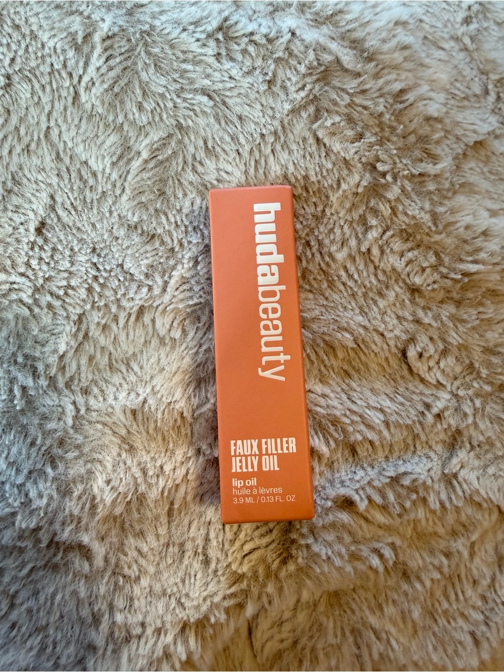 HUDA BEAUTY Faux Filler Jelly Oil - Coral Orange Box